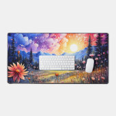 Illustration du coucher de soleil de la vallée du  (Clavier et souris)