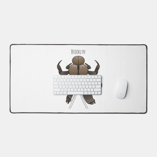 Illustration du crabe de coco (Clavier et souris)