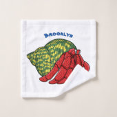 Illustration du crabe mignon (Gant de toilette)