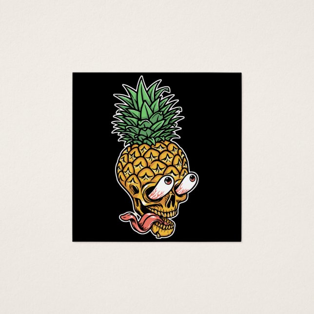 illustration du crâne d'ananas cool (Devant)