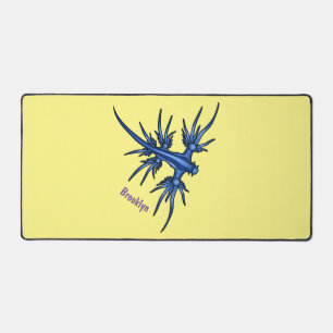 Illustration du dragon bleu des limaces de mer