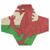 Illustration du drapeau Grunge Welsh Dragon (Plat)