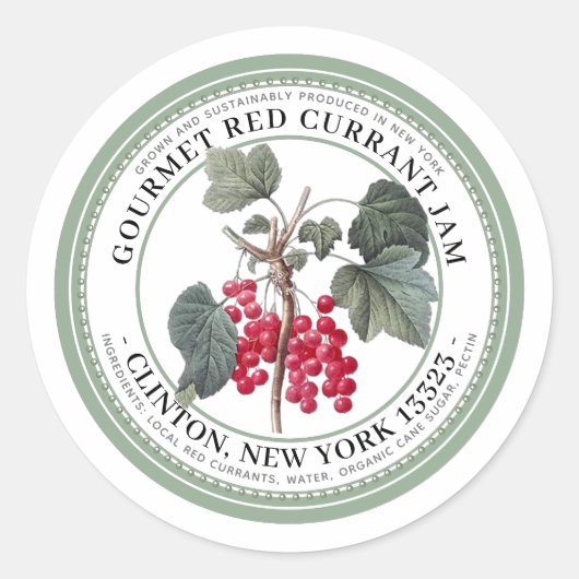 Illustration du Étiquette de gelée avec le currant (Devant)