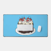 Illustration du gâteau de la Forêt-Noire (Clavier et souris)