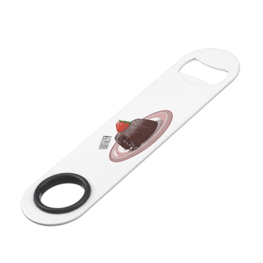 Illustration du gâteau de lave au chocolat (Devant angulaire)