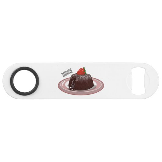 Illustration du gâteau de lave au chocolat (Devant (Horizontal))