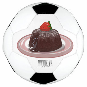 Illustration du gâteau de lave au chocolat