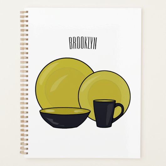 Illustration du jeu de produits de table (Devant)