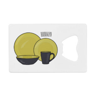 Illustration du jeu de produits de table