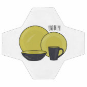 Illustration du jeu de produits de table (Plat)