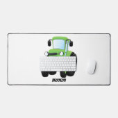 Illustration du joli joyeux tracteur agricole vert (Clavier et souris)