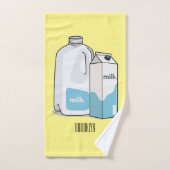 Illustration du lait (Serviette à main)