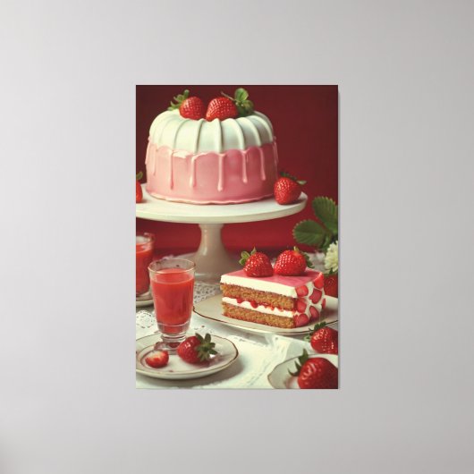 Illustration du livre de cuisine vintage Toile Imp (Recto)