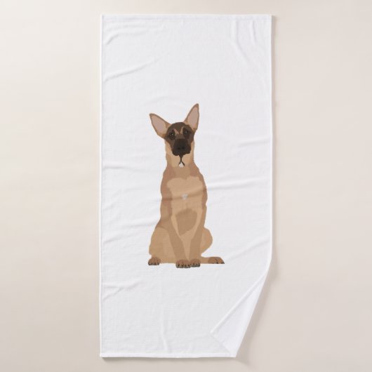Illustration du Malinois belge ! (Serviette de bain)