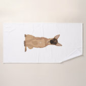 Illustration du Malinois belge ! (Serviette de bain)
