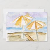 Illustration du mariage sur la plage Invitation (Dos)