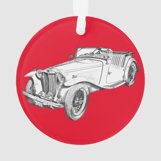 Illustration du MG Convertible Antique Sports Car (dos)