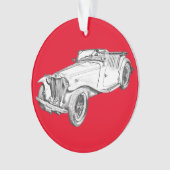 Illustration du MG Convertible Antique Sports Car (devant)