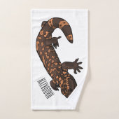 Illustration du monstre Gila (Serviette à main)