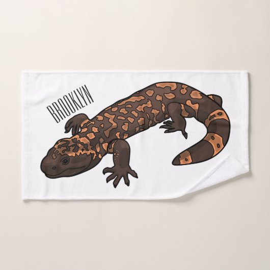 Illustration du monstre Gila (Serviette à main)