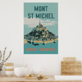 Illustration du Mont Saint Michel Poster France (Cuisine)
