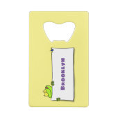 Illustration du panneau de grenouille verte mignon (Dos)