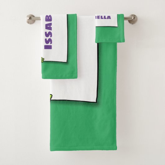 Illustration du panneau de grenouille verte mignon (En situation)