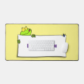 Illustration du panneau de grenouille verte mignon (Clavier et souris)