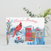 Illustration du paysage hivernal Carte photo de No (Debout devant)