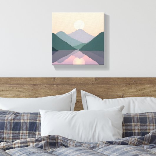 Illustration du paysage naturel toile d'impression (Insitu(Chambre))