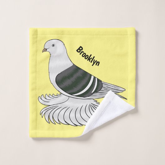 Illustration du pigeon pigeon du Bouclier de Saxon (Gant de toilette)