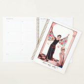 Illustration du planificateur avec George Barbier (Devant avec enveloppe)