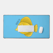 Illustration du poisson-tang jaune (Clavier et souris)