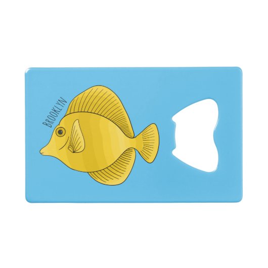 Illustration du poisson-tang jaune (Devant (Horizontal))
