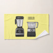 Illustration du processeur et du mixeur alimentair (Serviette à main)
