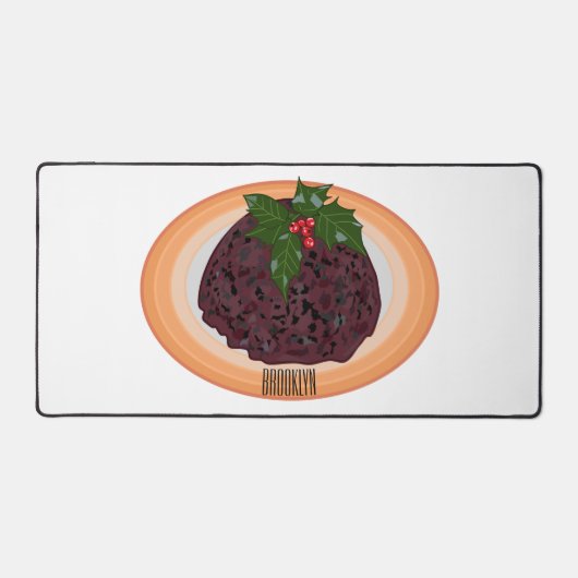 Illustration du pudding de Noël (Recto)