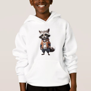 Illustration du raton laveur cool et adorable