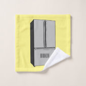 Illustration du réfrigérateur de porte française (Gant de toilette)