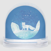 Illustration du renard arctique blanc (Vulpes lago (Arrière)