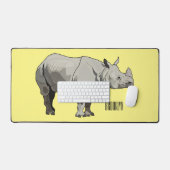 Illustration du rhinocéros de Javan (Clavier et souris)