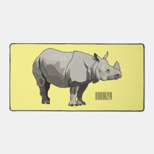 Illustration du rhinocéros de Javan