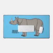 Illustration du rhinocéros de Javan (Clavier et souris)