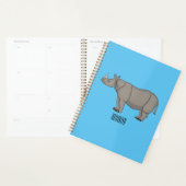 Illustration du rhinocéros de Javan (Devant avec enveloppe)