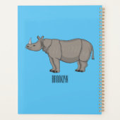 Illustration du rhinocéros de Javan (Dos)