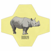 Illustration du rhinocéros de Javan (Plat)