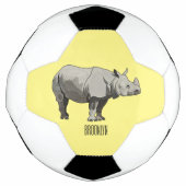 Illustration du rhinocéros de Javan (Devant)