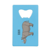 Illustration du rhinocéros de Javan (Devant)