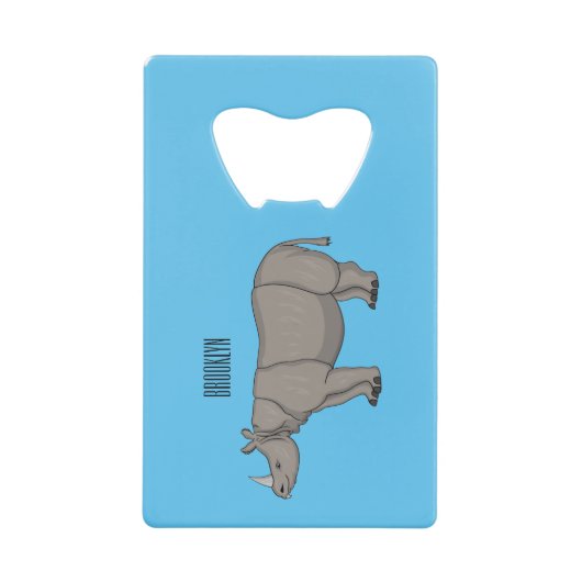 Illustration du rhinocéros de Javan (Devant)