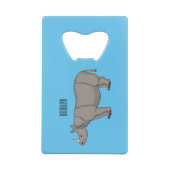 Illustration du rhinocéros de Javan (Dos)