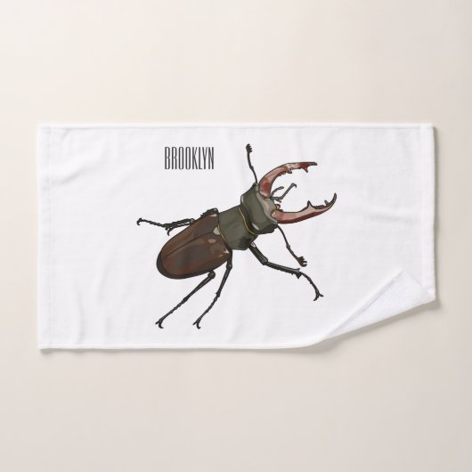 Illustration du scarabée de stade (Serviette à main)